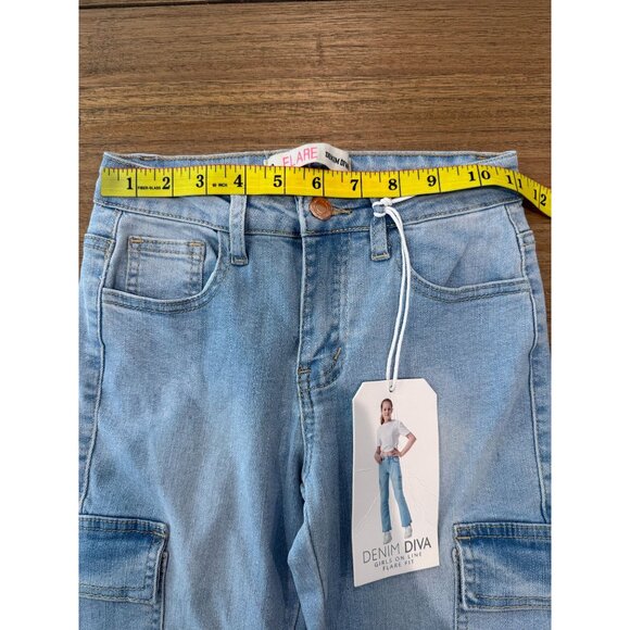 Denim Diva GIrl's Flare Jeans, size 12, NWT - Picture 11 of 11